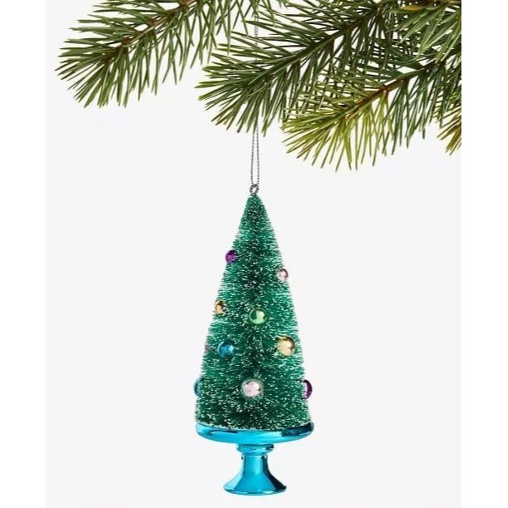 Holiday Lane Merry Magic Christmas Tree Ornament bottle brush sisal